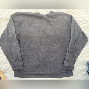 EUC Michelle Mae Corded Pullover, charcoal grey, sz M